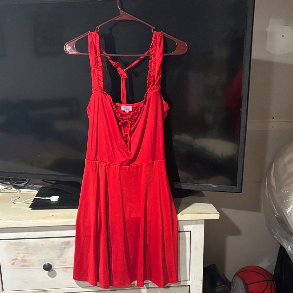 Francesca's Collections Red Mini Dress